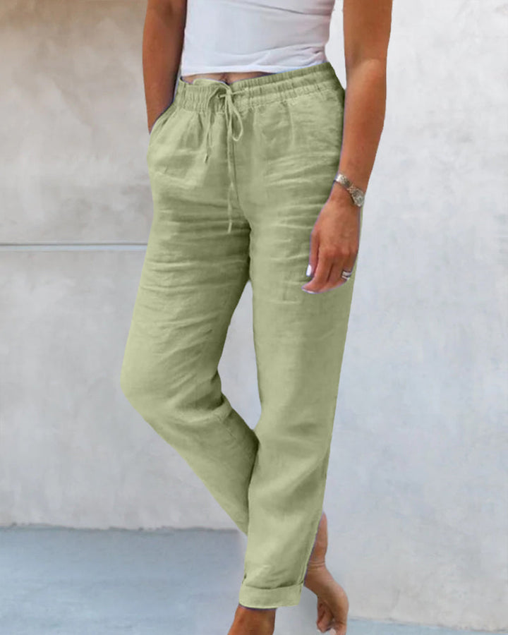 Paige | Women’s Cropped Leisure Trousers with Drawstring