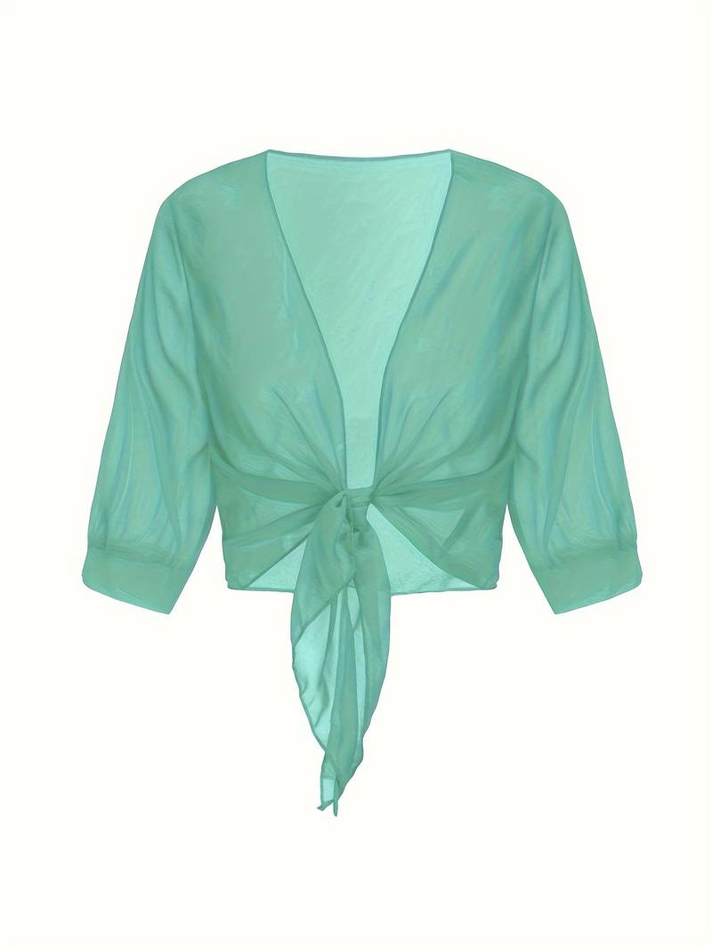 Marielle | Women’s Airy Open-Front Blouse