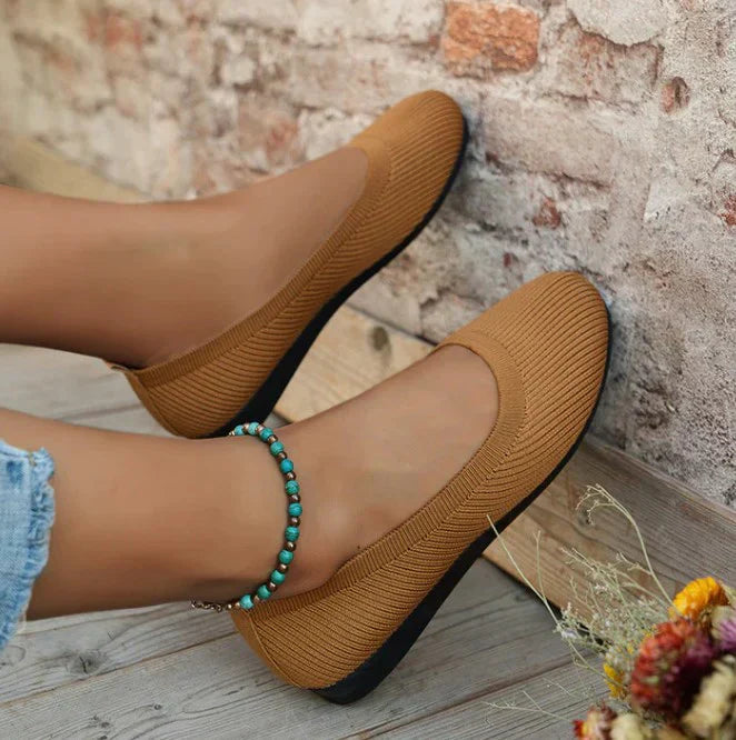 Ella | Women’s Knit Slip-On Ballet Flats