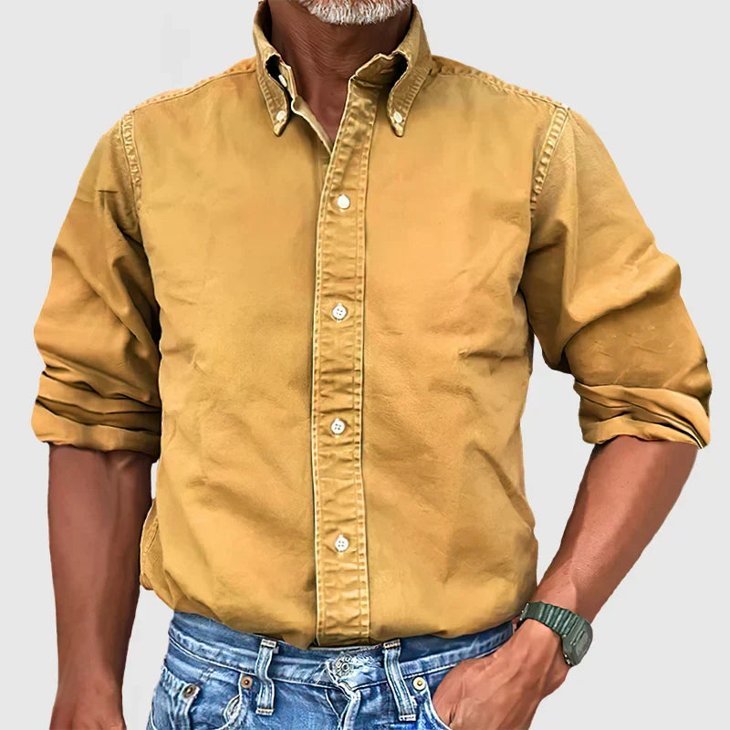 Lucas | Long-Sleeve Men’s Button-Down Collar Shirt