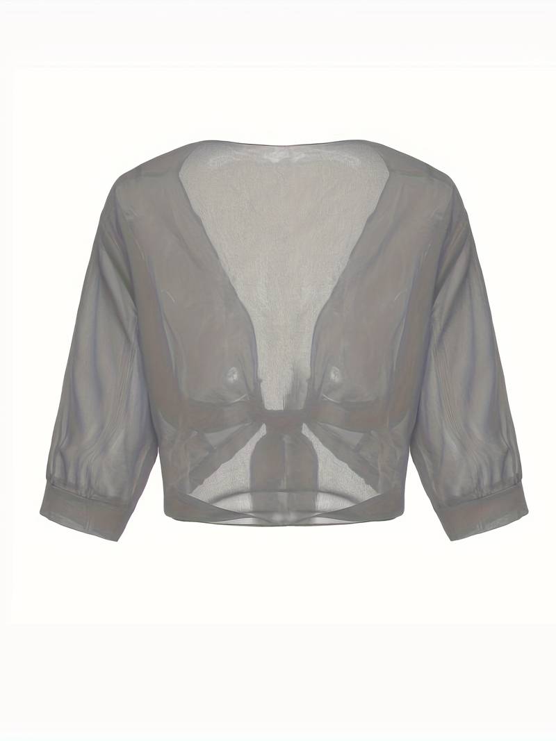 Marielle | Women’s Airy Open-Front Blouse