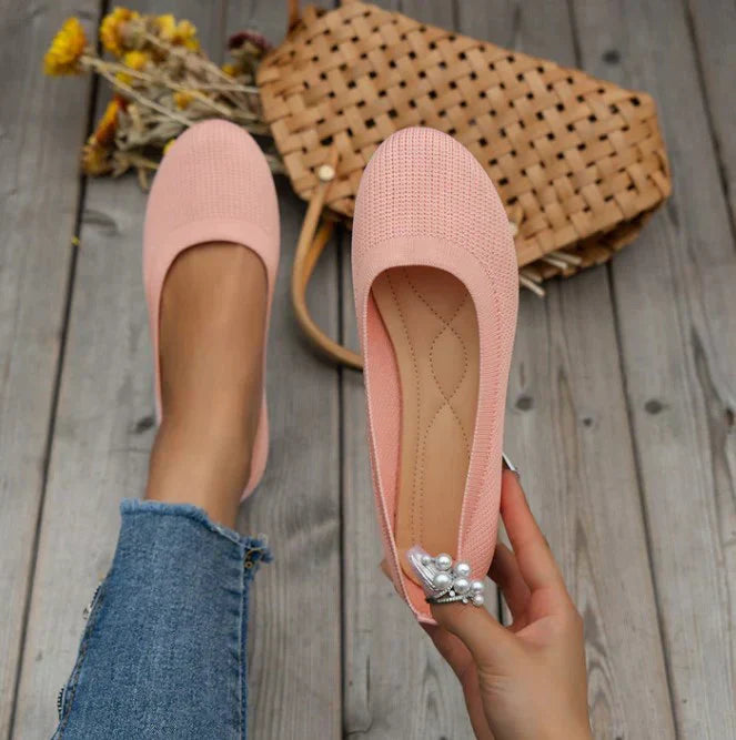Ella | Women’s Knit Slip-On Ballet Flats