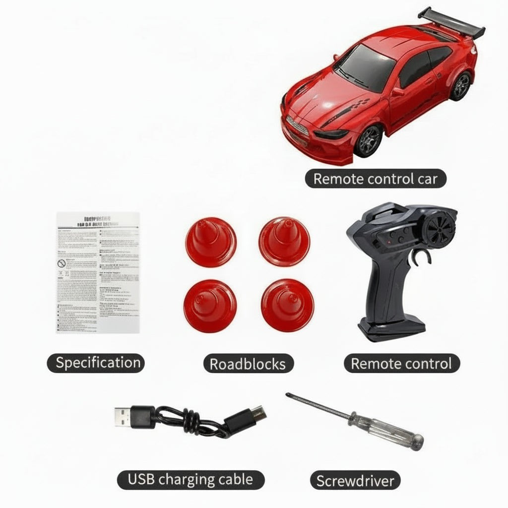 Compact 1:64 remote control drift car - product photo 14