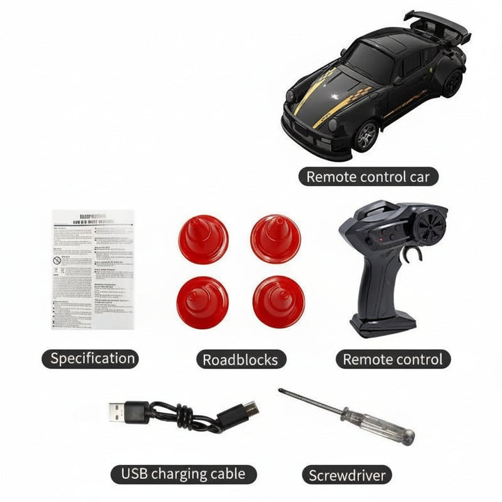 Compact 1:64 remote control drift car - product photo 8