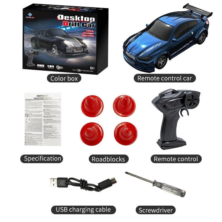 Compact 1:64 remote control drift car - product photo 9