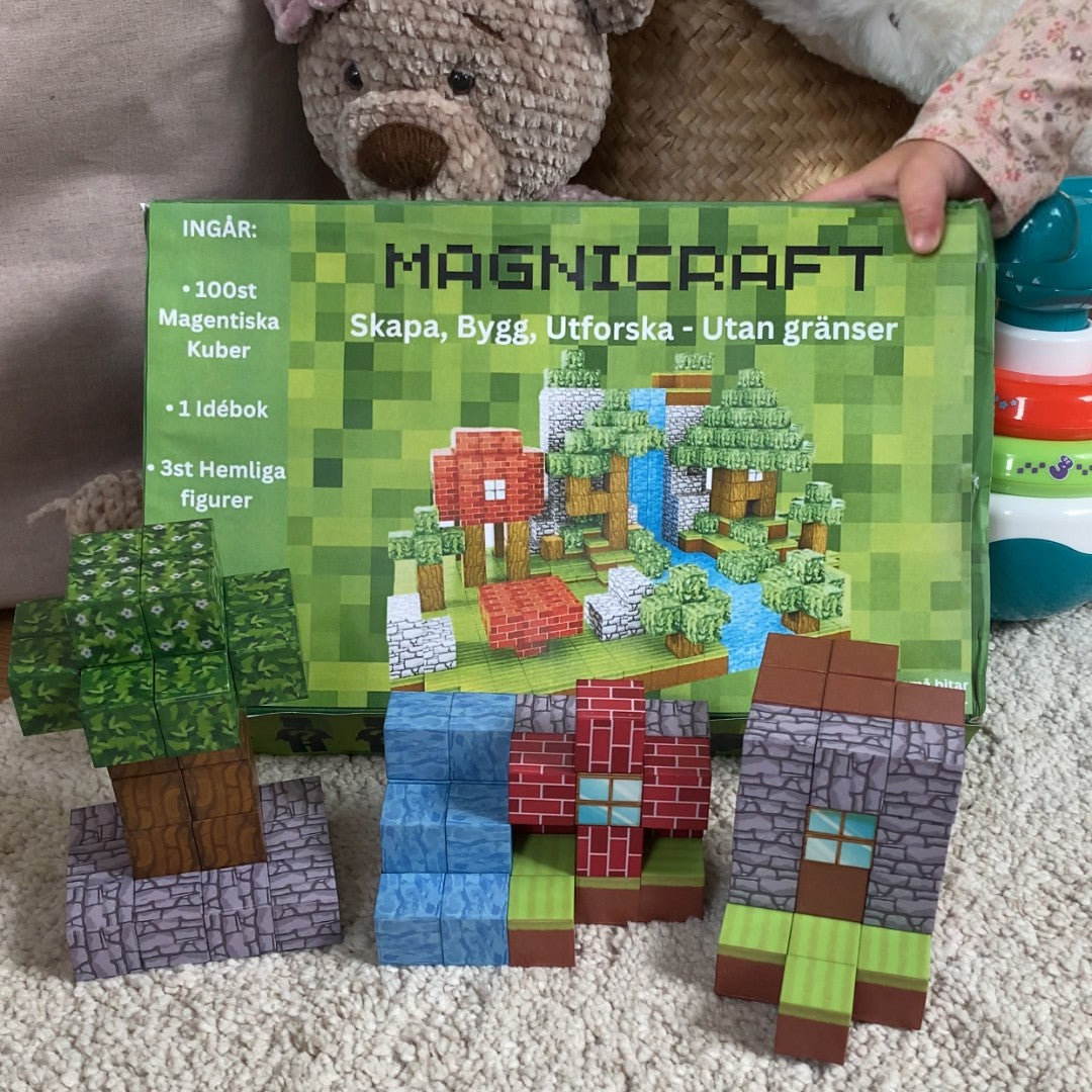 100-piece magnetic building cube set - product photo 1