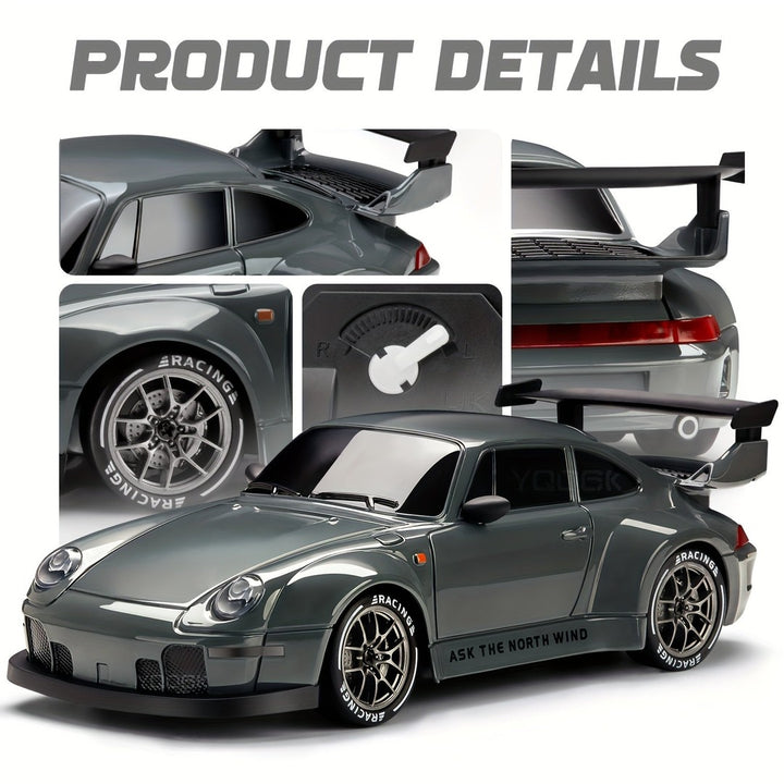 1:24 scale RC drift car with light-up wheels - product photo 10