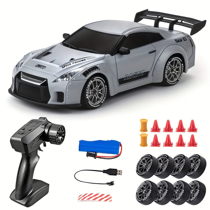 1:24 scale RC drift car with light-up wheels - product photo 3