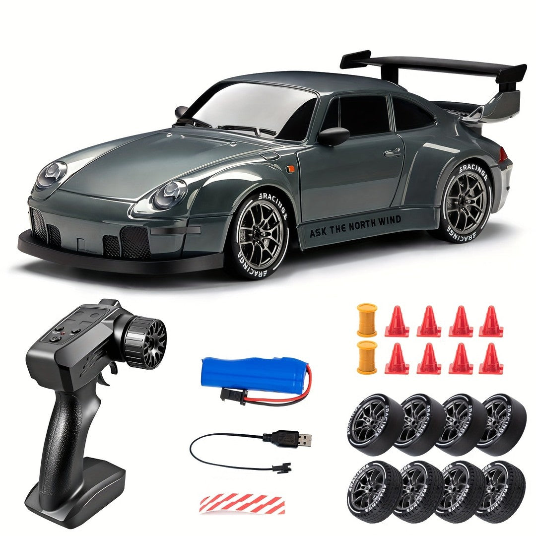 1:24 scale RC drift car with light-up wheels - product photo 7