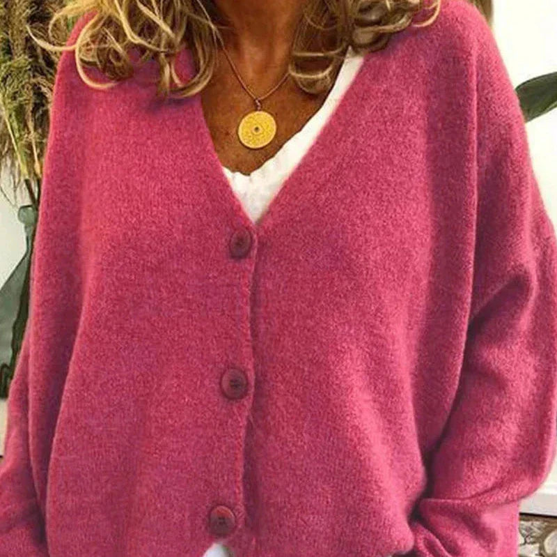 Sophia | V-Neck Button-Front Women’s Cardigan