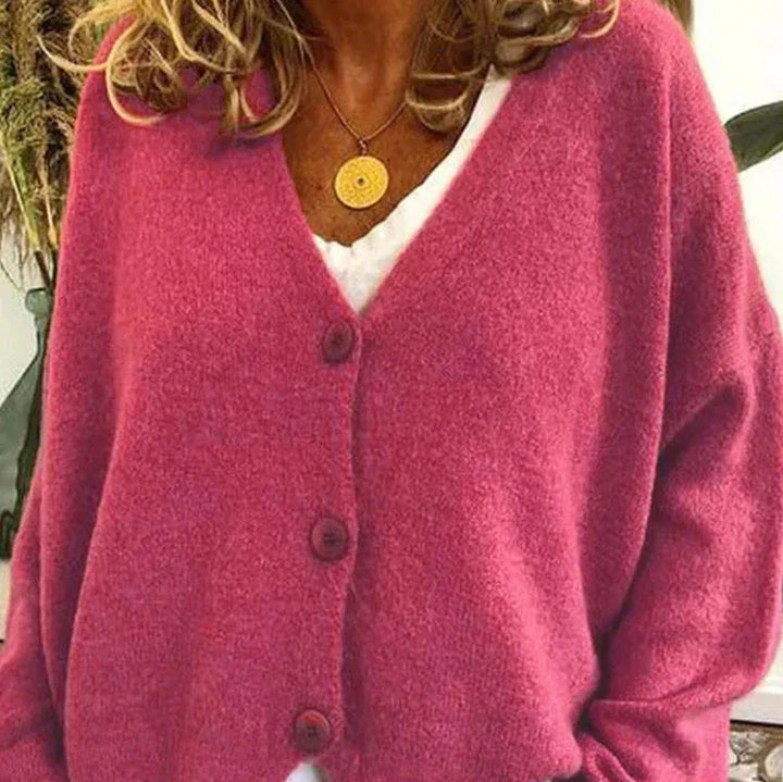 Sophia | V-Neck Button-Front Women’s Cardigan