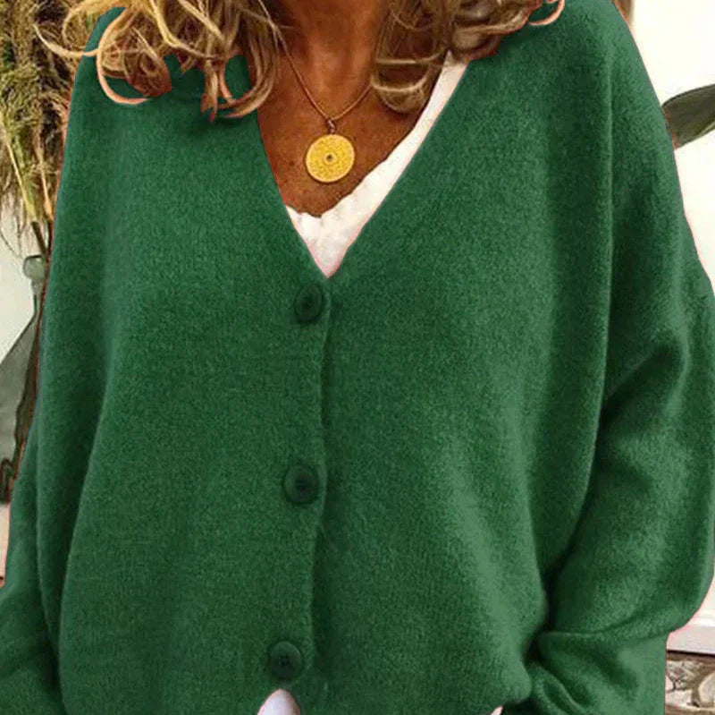 Sophia | V-Neck Button-Front Women’s Cardigan