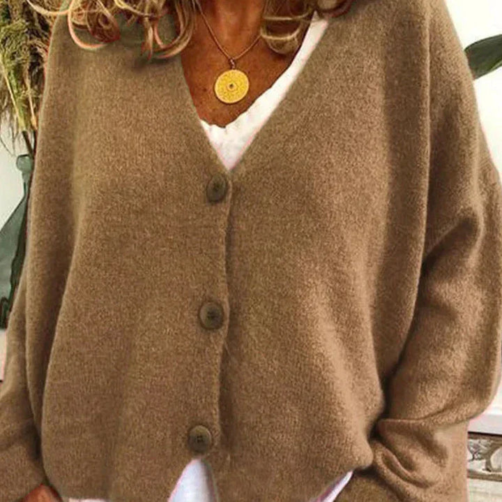 Sophia | V-Neck Button-Front Women’s Cardigan