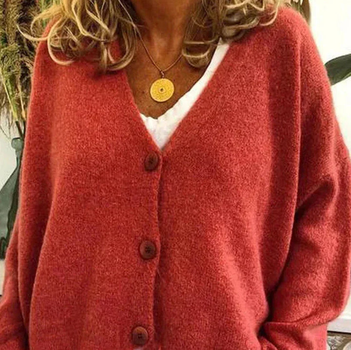 Sophia | V-Neck Button-Front Women’s Cardigan