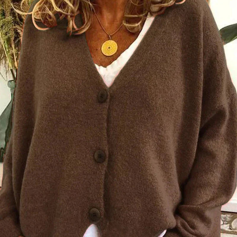 Sophia | V-Neck Button-Front Women’s Cardigan