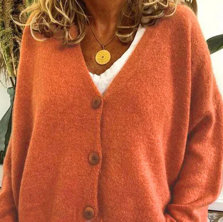 Sophia | V-Neck Button-Front Women’s Cardigan