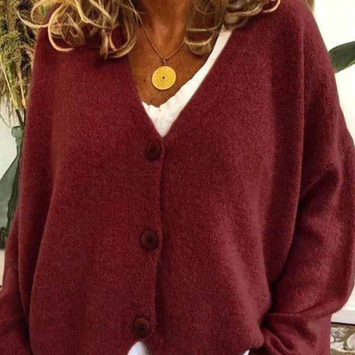 Sophia | V-Neck Button-Front Women’s Cardigan