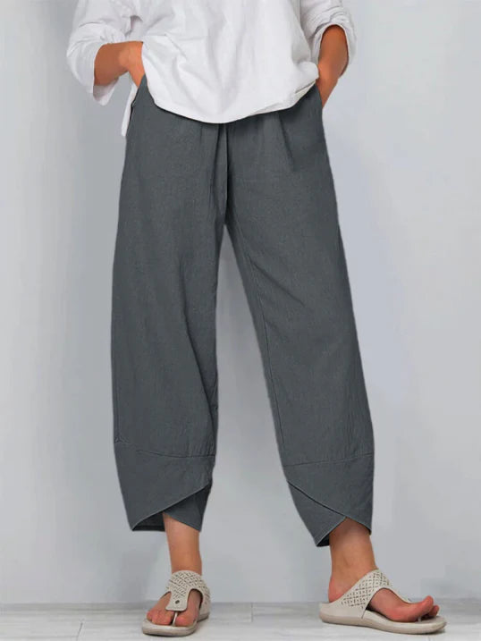 Talia | Women’s Slightly Cropped Summer Trousers