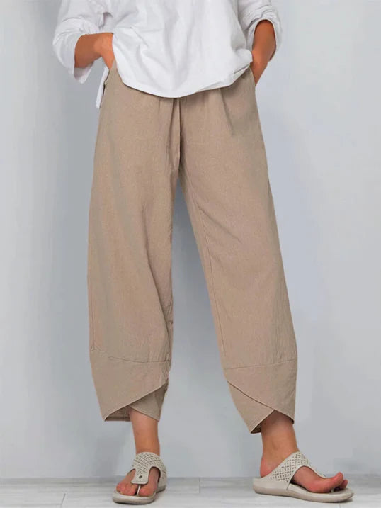 Talia | Women’s Slightly Cropped Summer Trousers