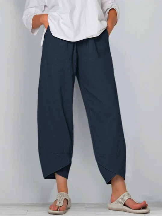 Talia | Women’s Slightly Cropped Summer Trousers