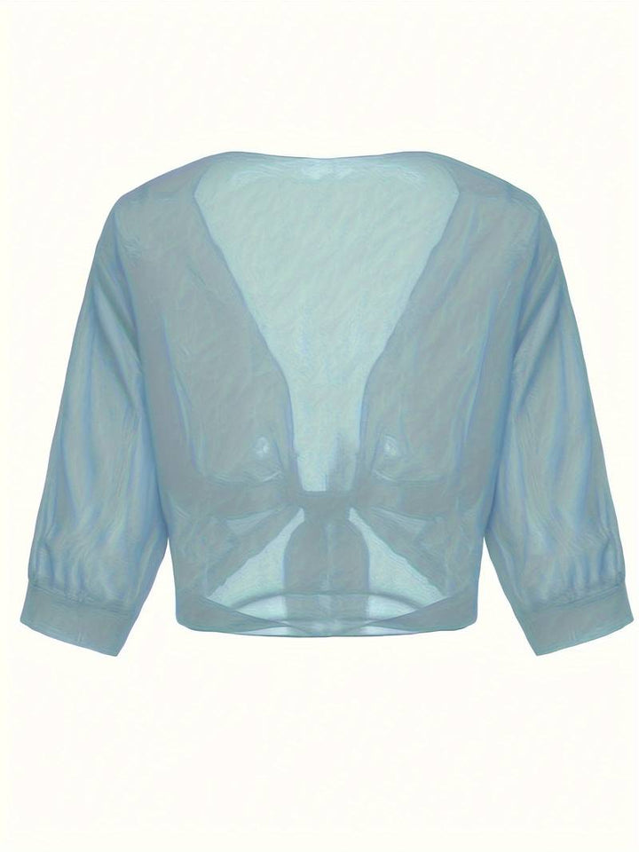 Marielle | Women’s Airy Open-Front Blouse