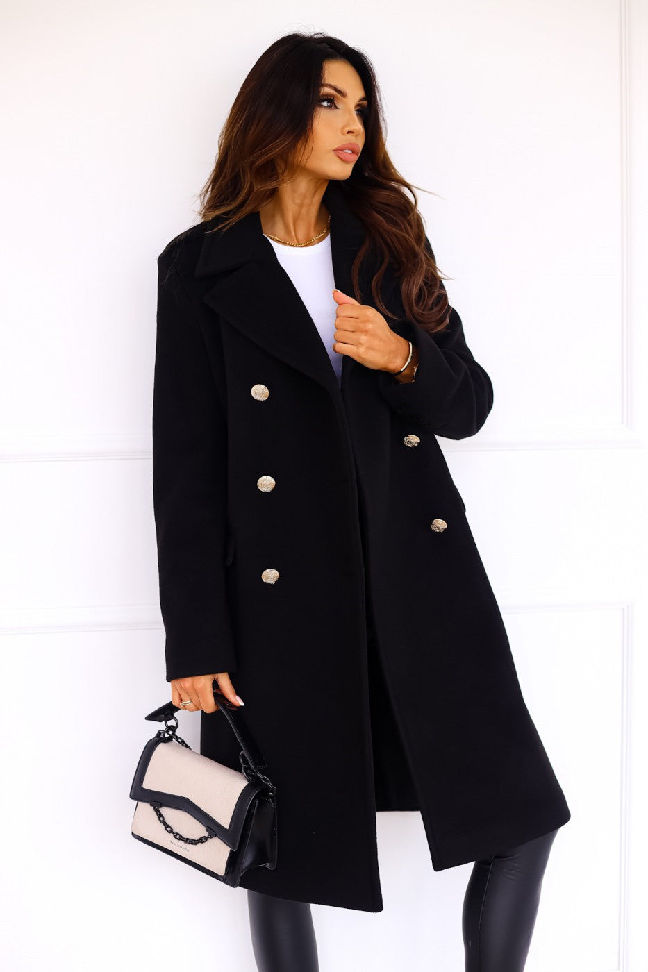 Isabella | Women’s Refined Two-Piece Wool Winter Coat With Double-Button Design