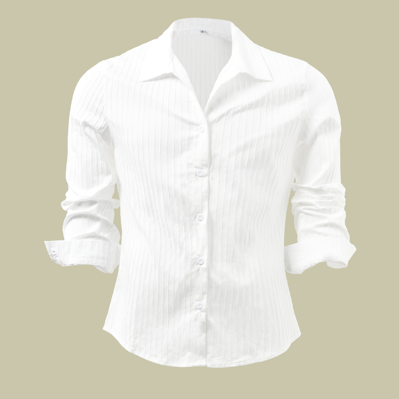 Arden | Men’s Slim Fit Textured Stripe Lapel Shirt