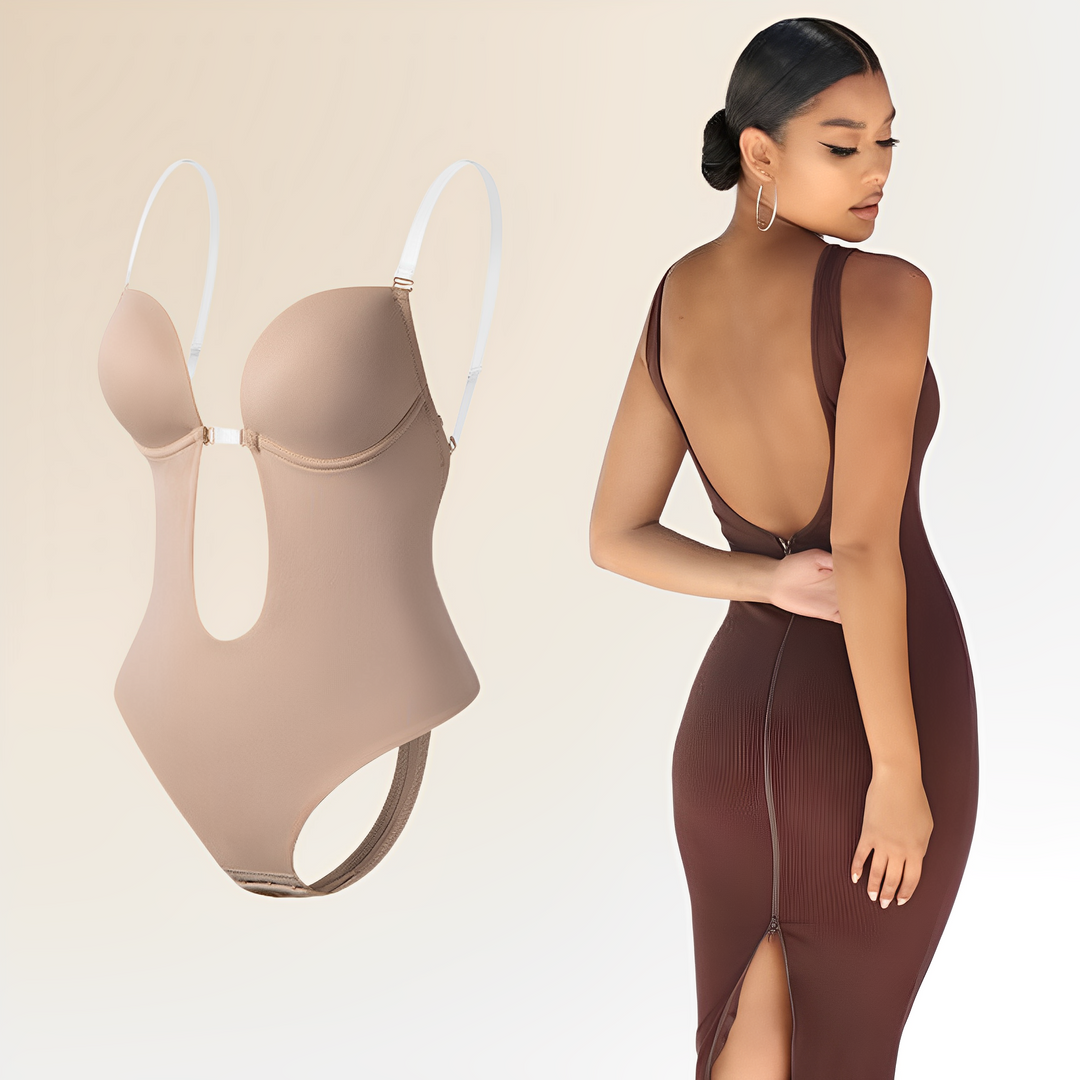 Ava | Elegant Seamless Backless Bodysuit Bra For Women