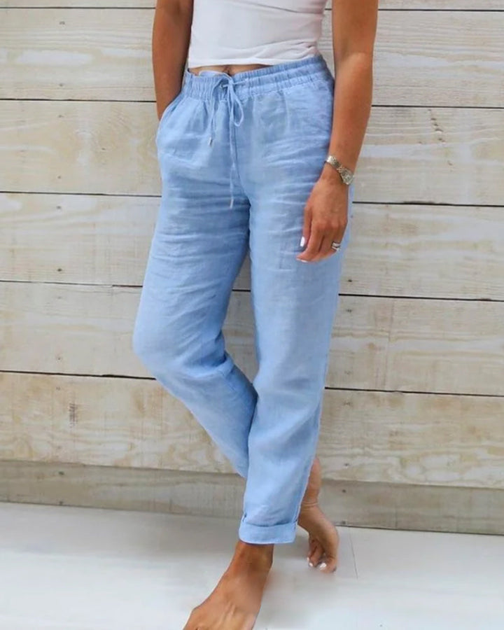 Paige | Women’s Cropped Leisure Trousers with Drawstring