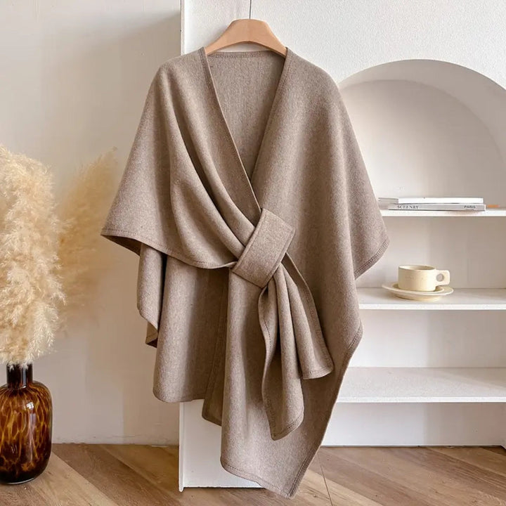 Elise | Elegant Wind-Shield Shawl Collar Coat for Women