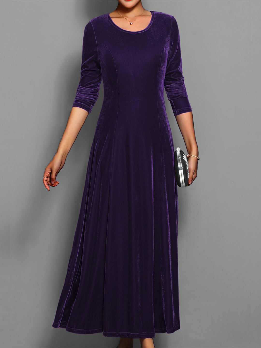 Elara | Elegant Long-Sleeve Evening Dress for Women