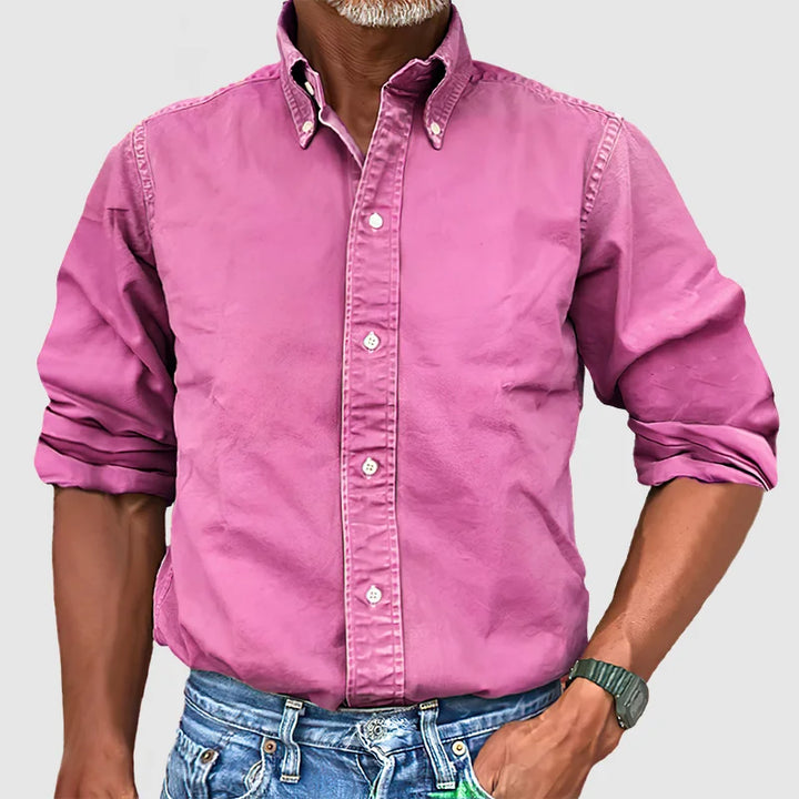 Lucas | Long-Sleeve Men’s Button-Down Collar Shirt