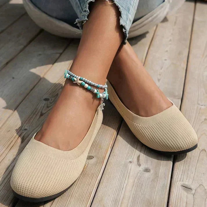 Ella | Women’s Knit Slip-On Ballet Flats