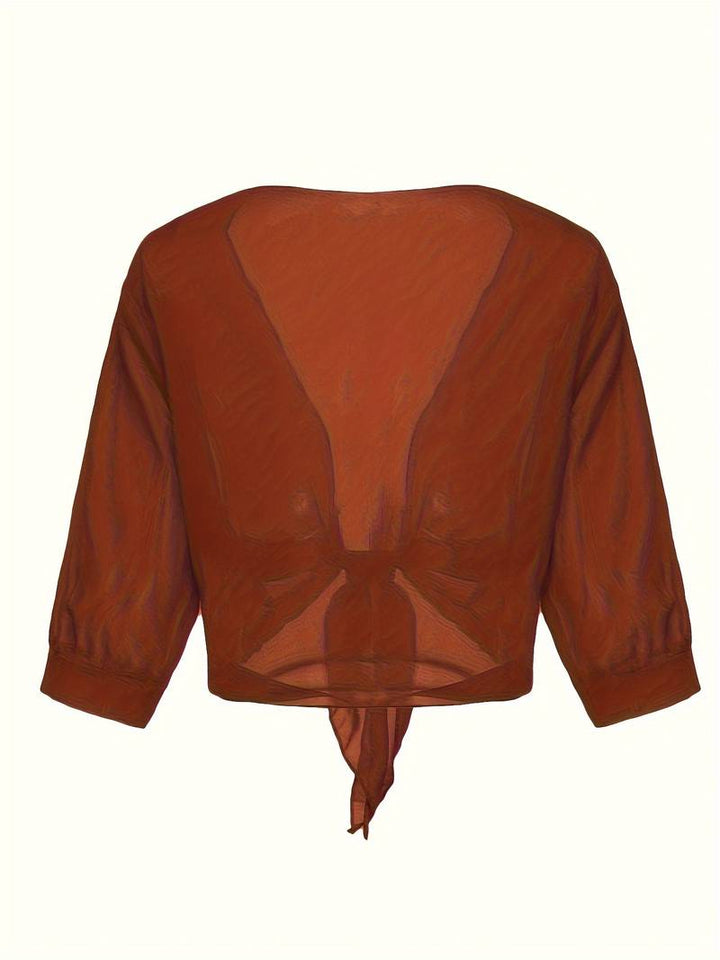 Marielle | Women’s Airy Open-Front Blouse