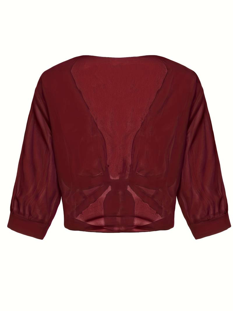 Marielle | Women’s Airy Open-Front Blouse