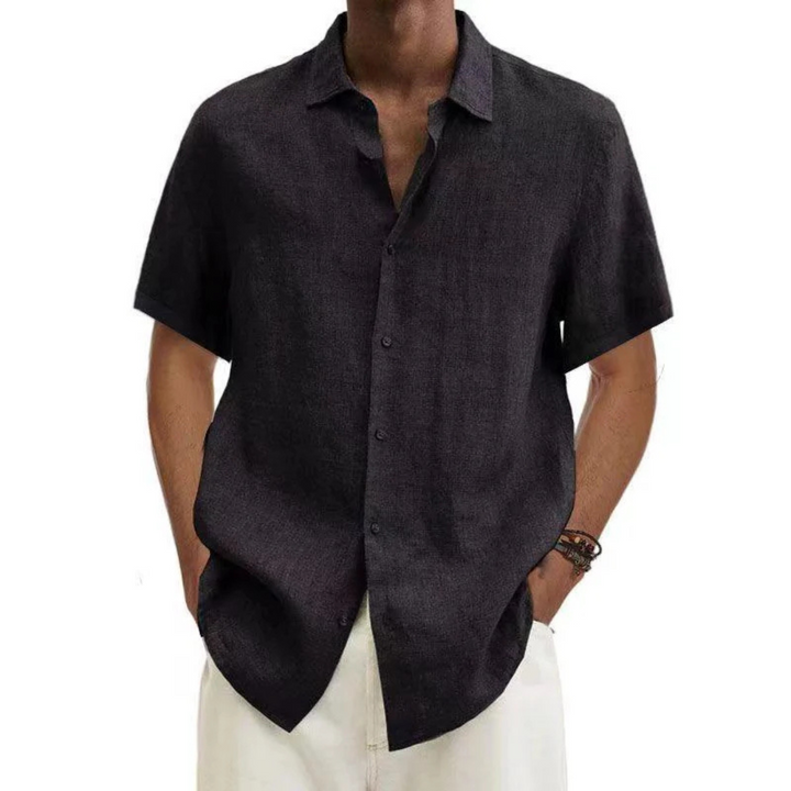 Noah | Men’s Casual Short Sleeve Summer Button-Down Shirt