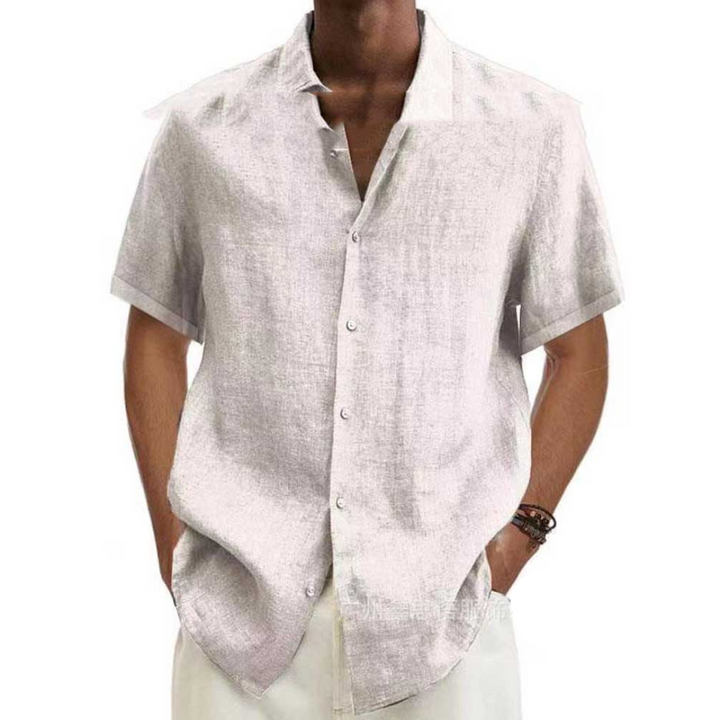 Noah | Men’s Casual Short Sleeve Summer Button-Down Shirt