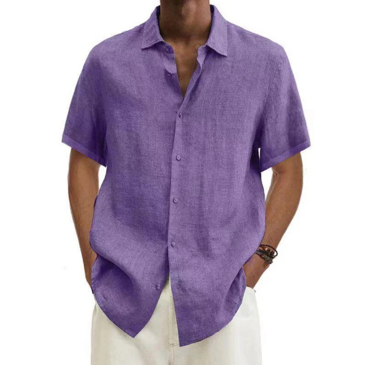Noah | Men’s Casual Short Sleeve Summer Button-Down Shirt