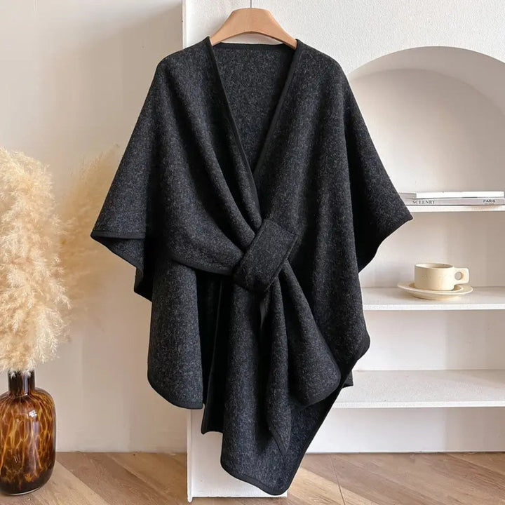 Elise | Elegant Wind-Shield Shawl Collar Coat for Women