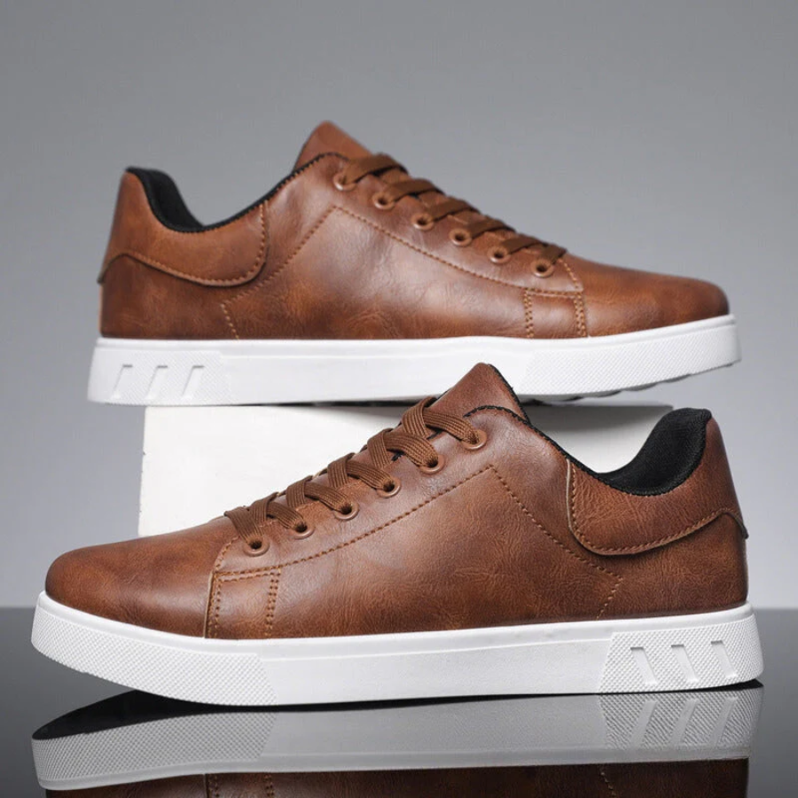 Noah | Premium Urban Leather Lace-Up Sneakers