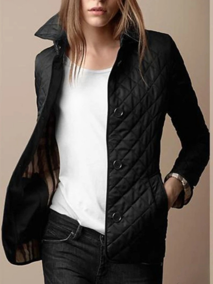 Elise | Relaxed Quilted Women’s Jacket with Classic Fold-Down Collar