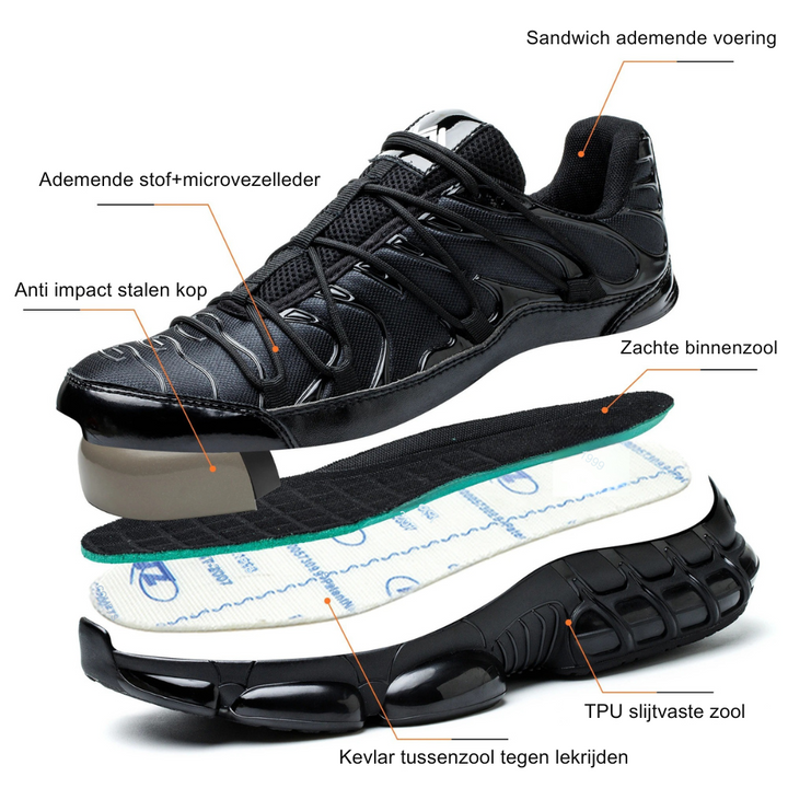 Ethan | Steel Toe Protective Safety Shoes For Men
