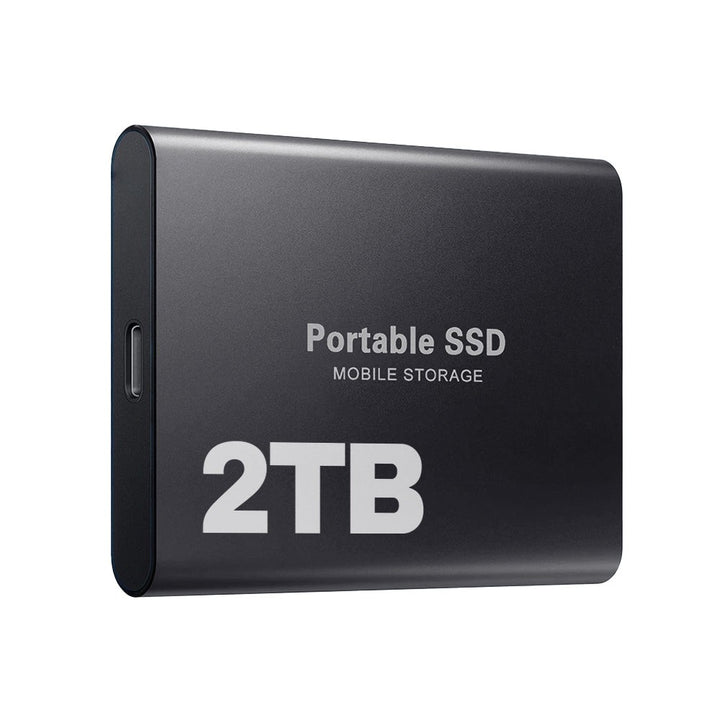 2TB external SSD in black, blue and red - product photo 6