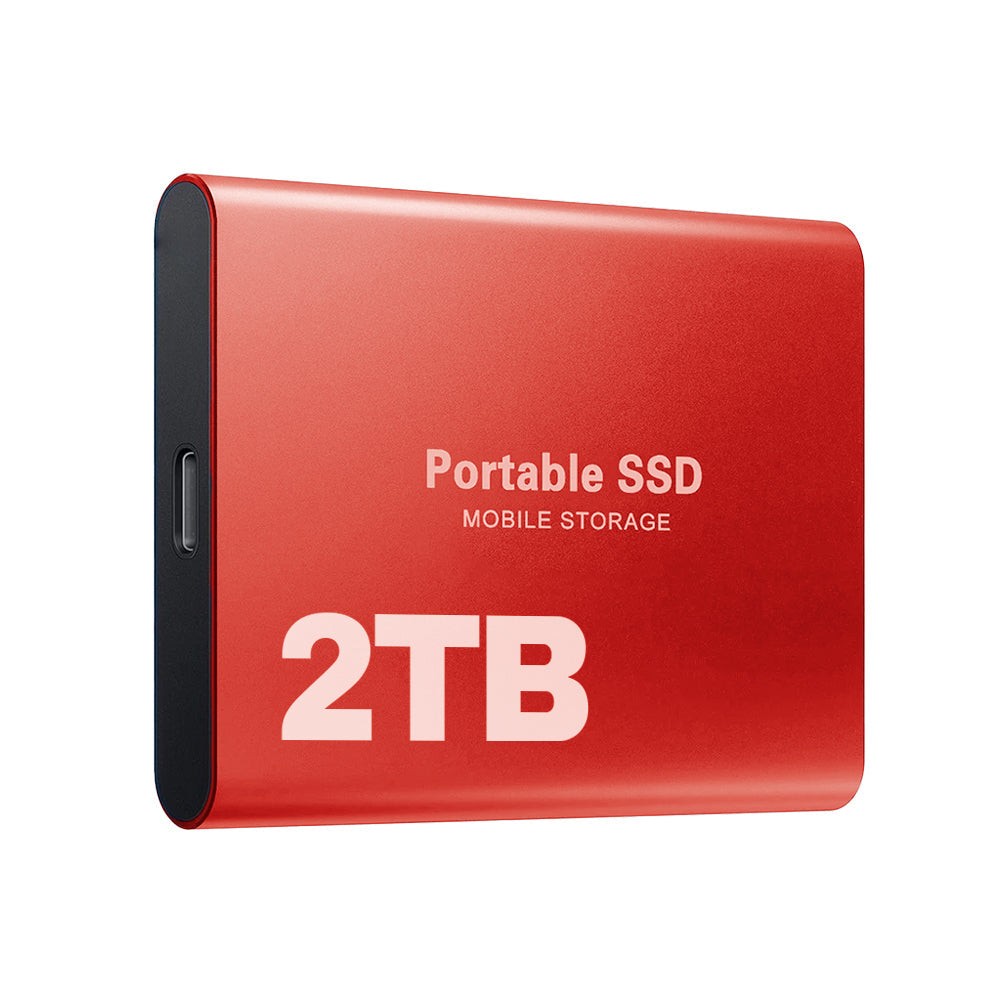 2TB external SSD in black, blue and red - product photo 8
