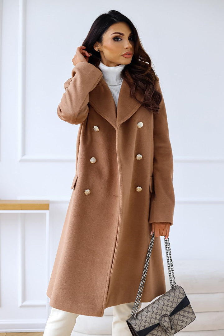 Isabella | Women’s Refined Two-Piece Wool Winter Coat With Double-Button Design