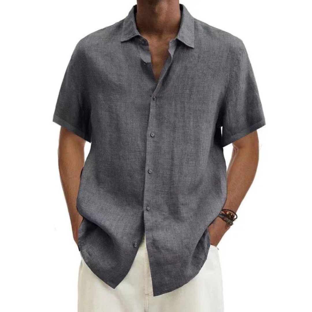 Noah | Men’s Casual Short Sleeve Summer Button-Down Shirt
