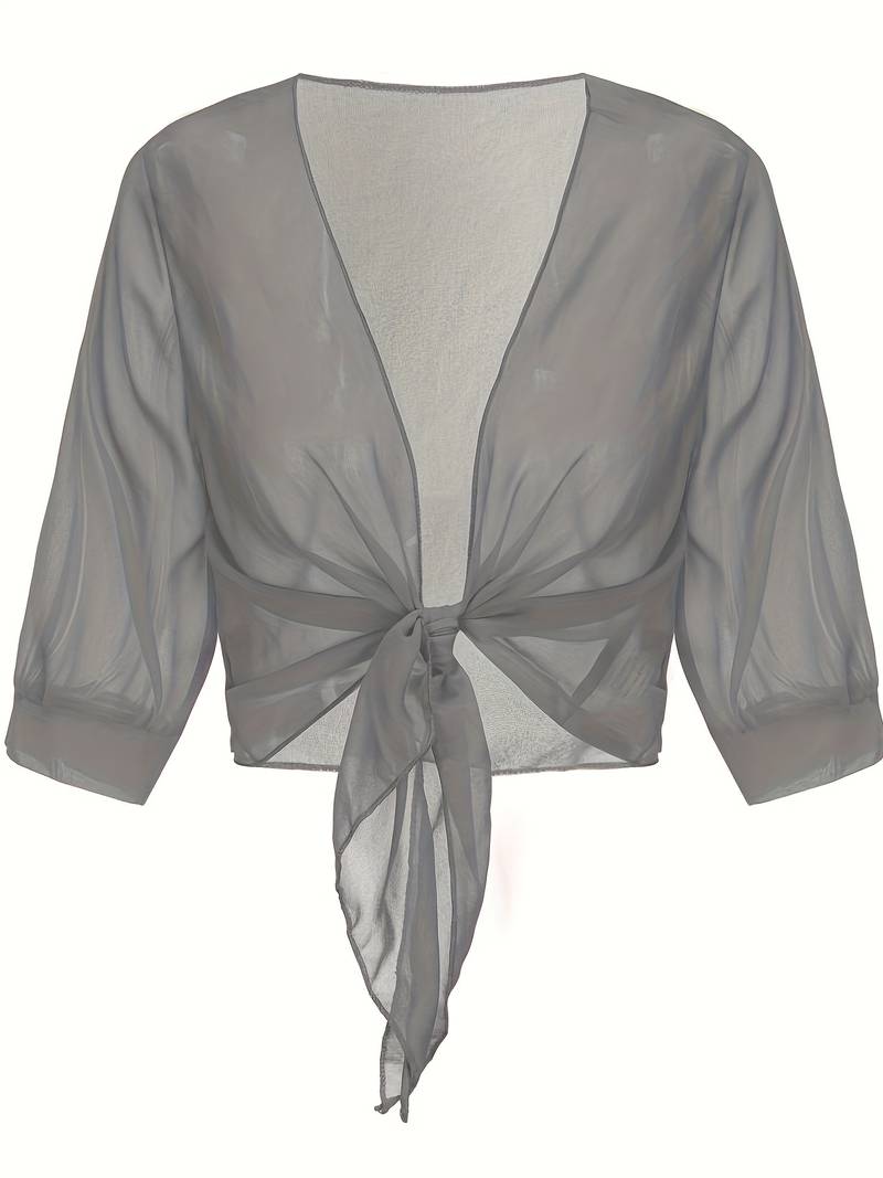 Marielle | Women’s Airy Open-Front Blouse