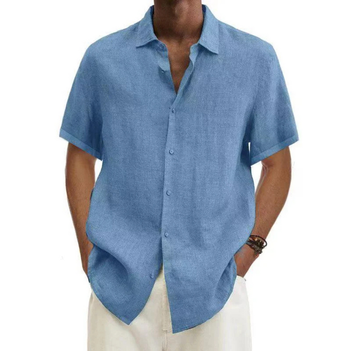 Noah | Men’s Casual Short Sleeve Summer Button-Down Shirt
