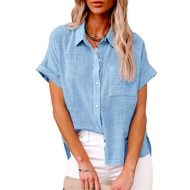 Harriet | Relaxed Short-Sleeve Button-Down Shirt For Women