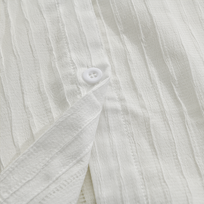 Arden | Men’s Slim Fit Textured Stripe Lapel Shirt